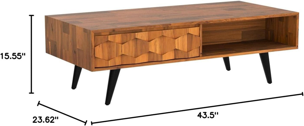 Teak Wood Storage Coffee Table