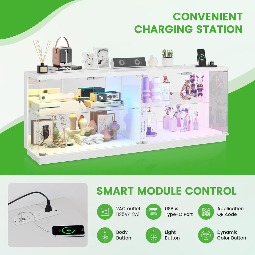 White RGB TV Display Cabinet