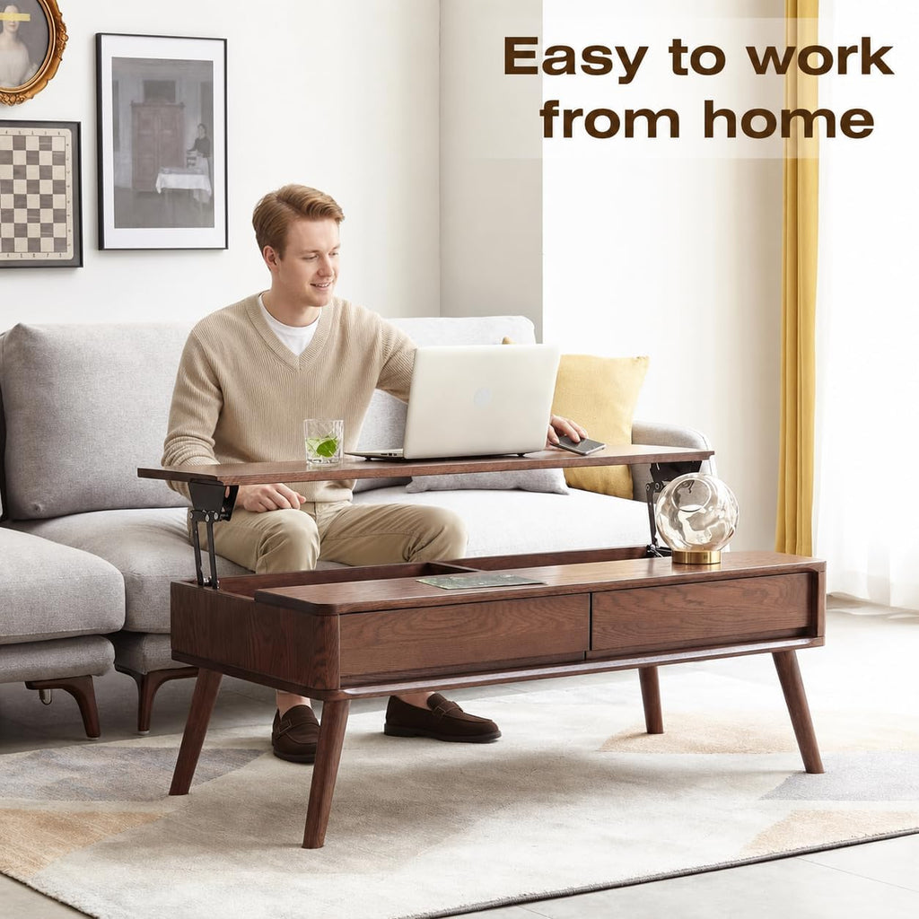 Oak Lift Top Storage Coffee Table