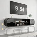Gloss Floating TV Stand With Charging Station