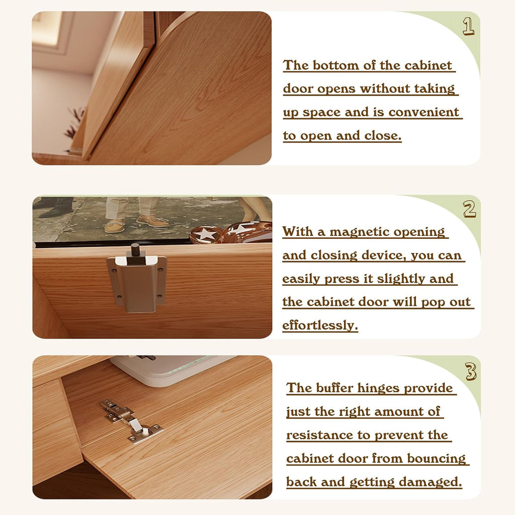 White Floating Wood TV Stand