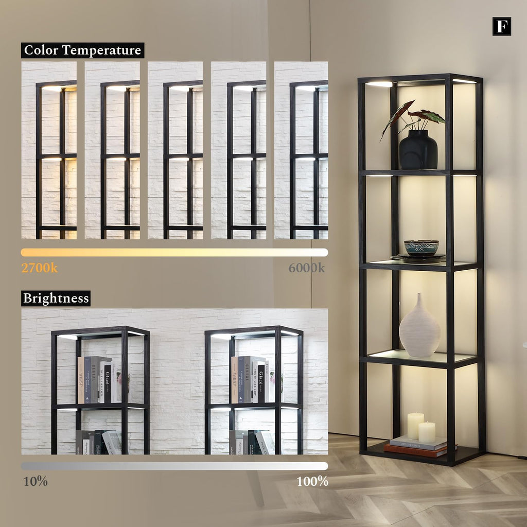 LED Glass Collectible Display Cabinet