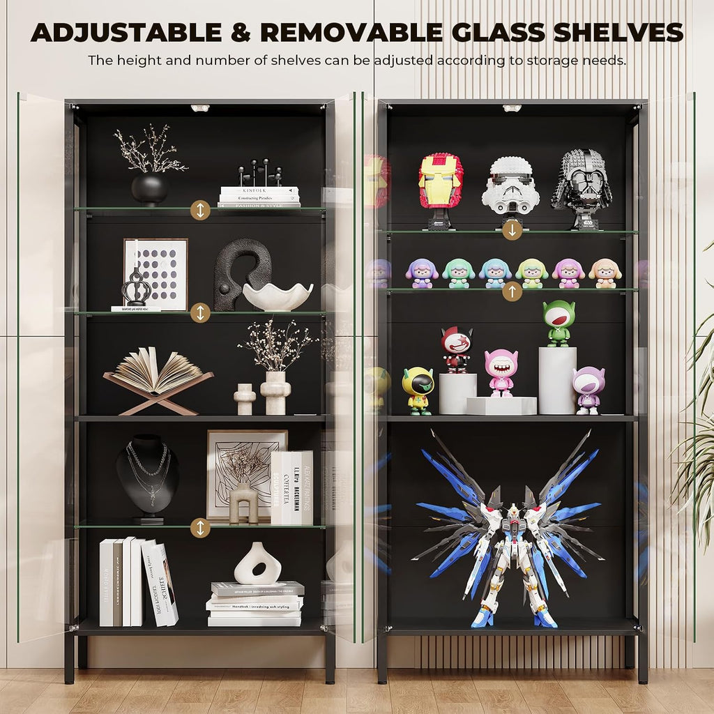 Black Light Sensor Glass Cabinet