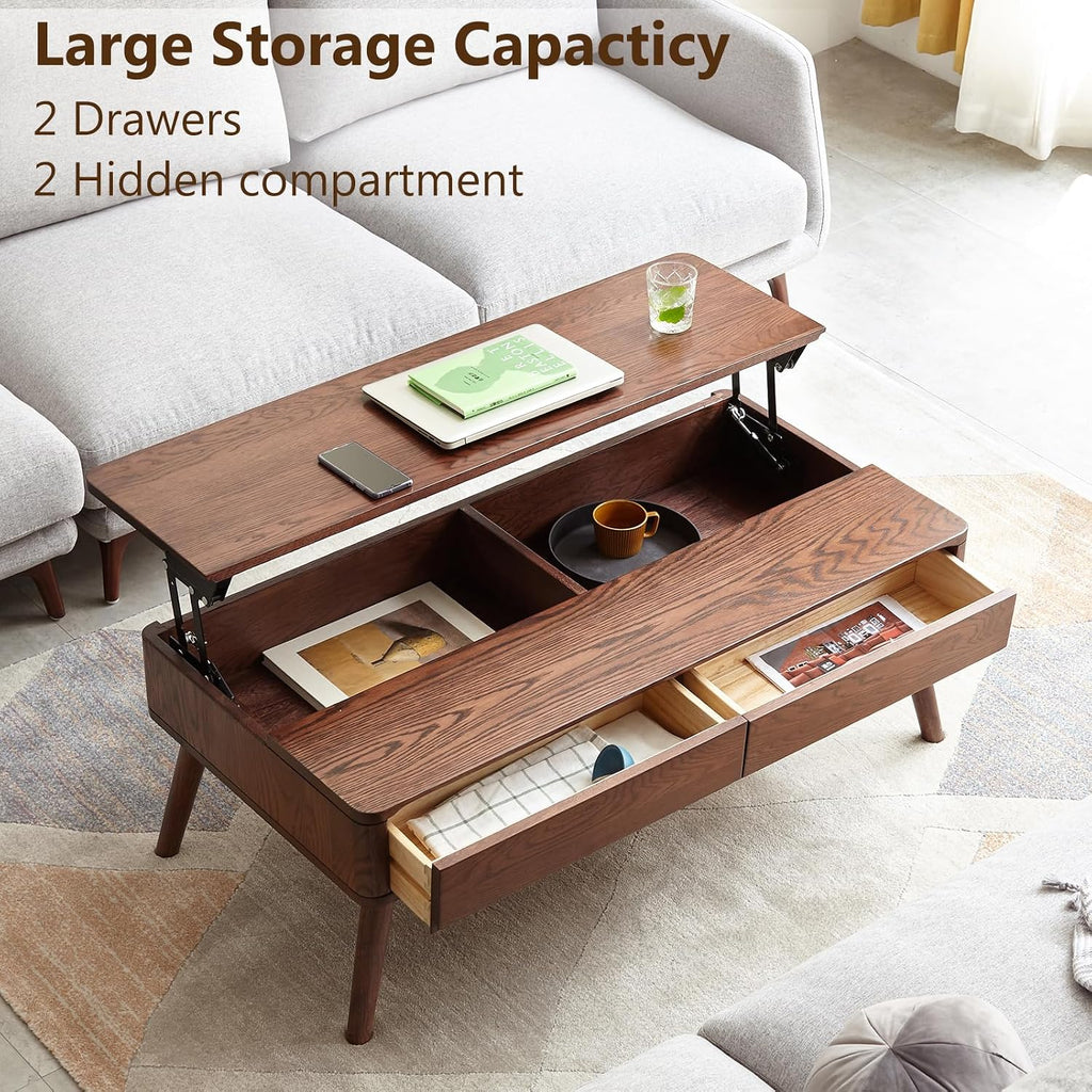 Oak Lift Top Storage Coffee Table