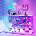 White RGB Sensor Lock Display Cabinet
