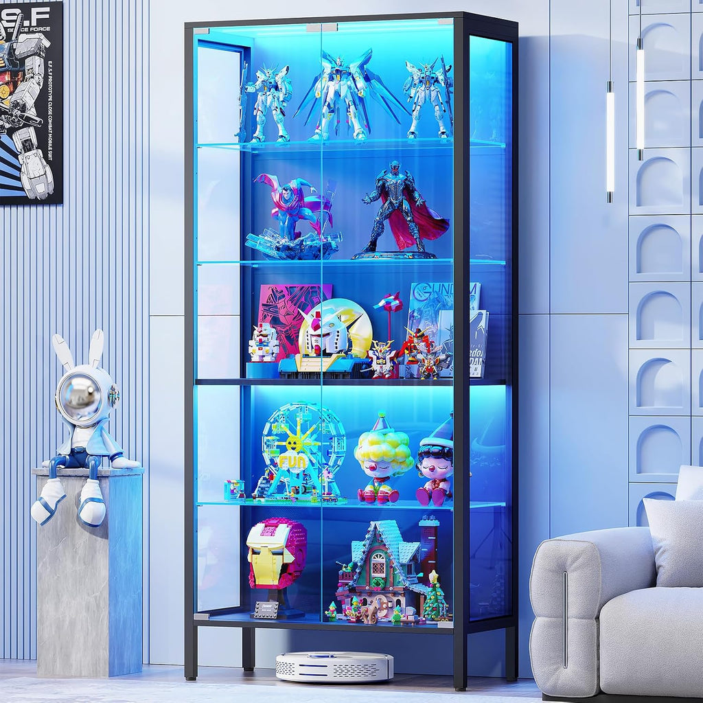 Black Light Sensor Glass Cabinet