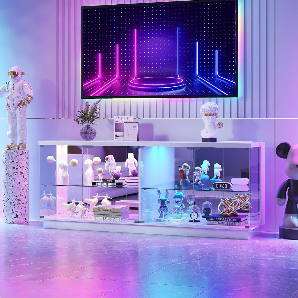 White RGB TV Display Cabinet