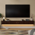 Walnut RGB Fluted Floating TV Stand