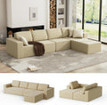 Beige Teddy Boucle Cloud Sectional
