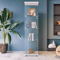 White Glass Display Curio Cabinet