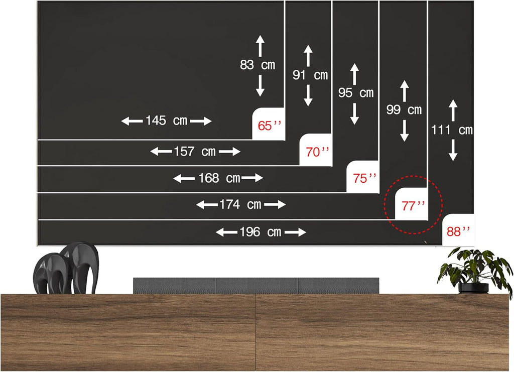 Walnut Floating Storage TV Stand