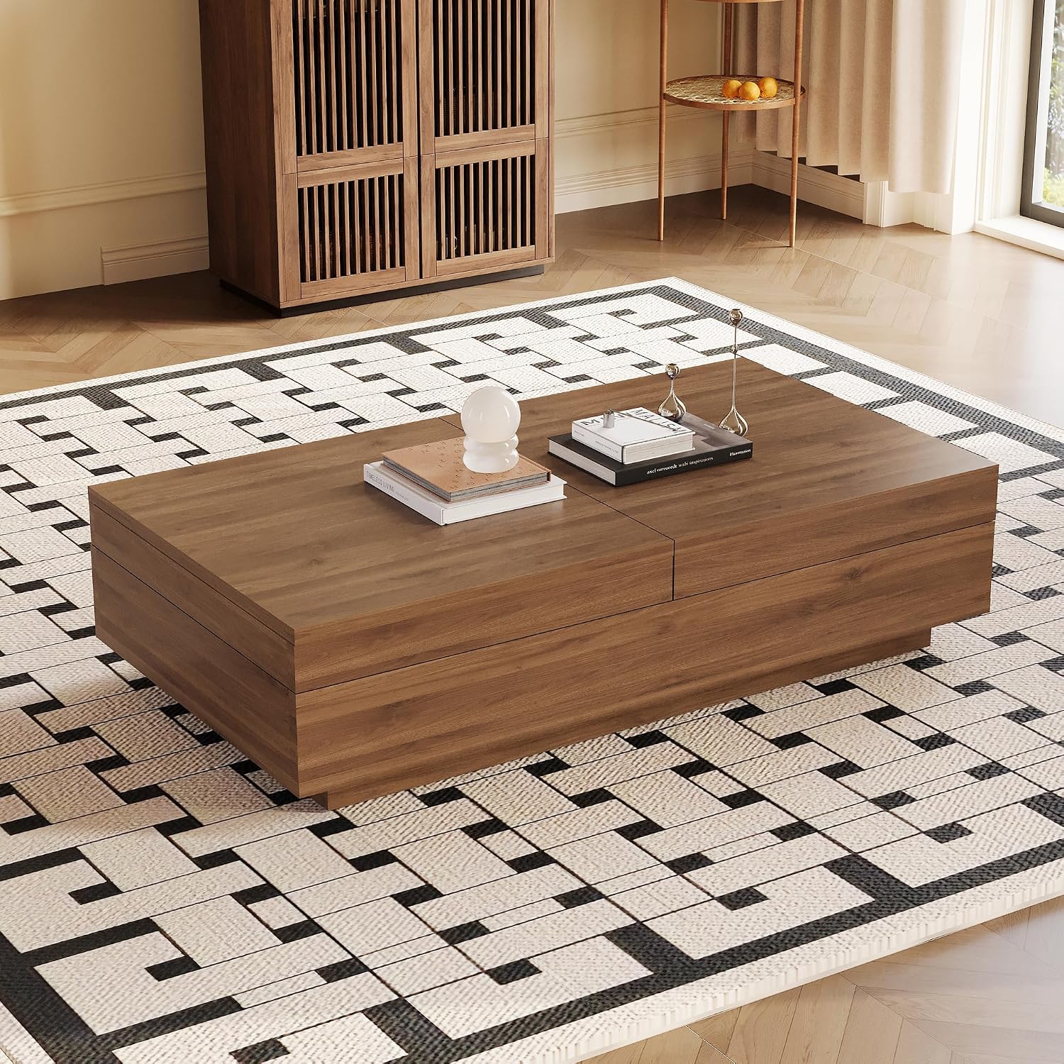 Walnut Expandable Lift Coffee Table